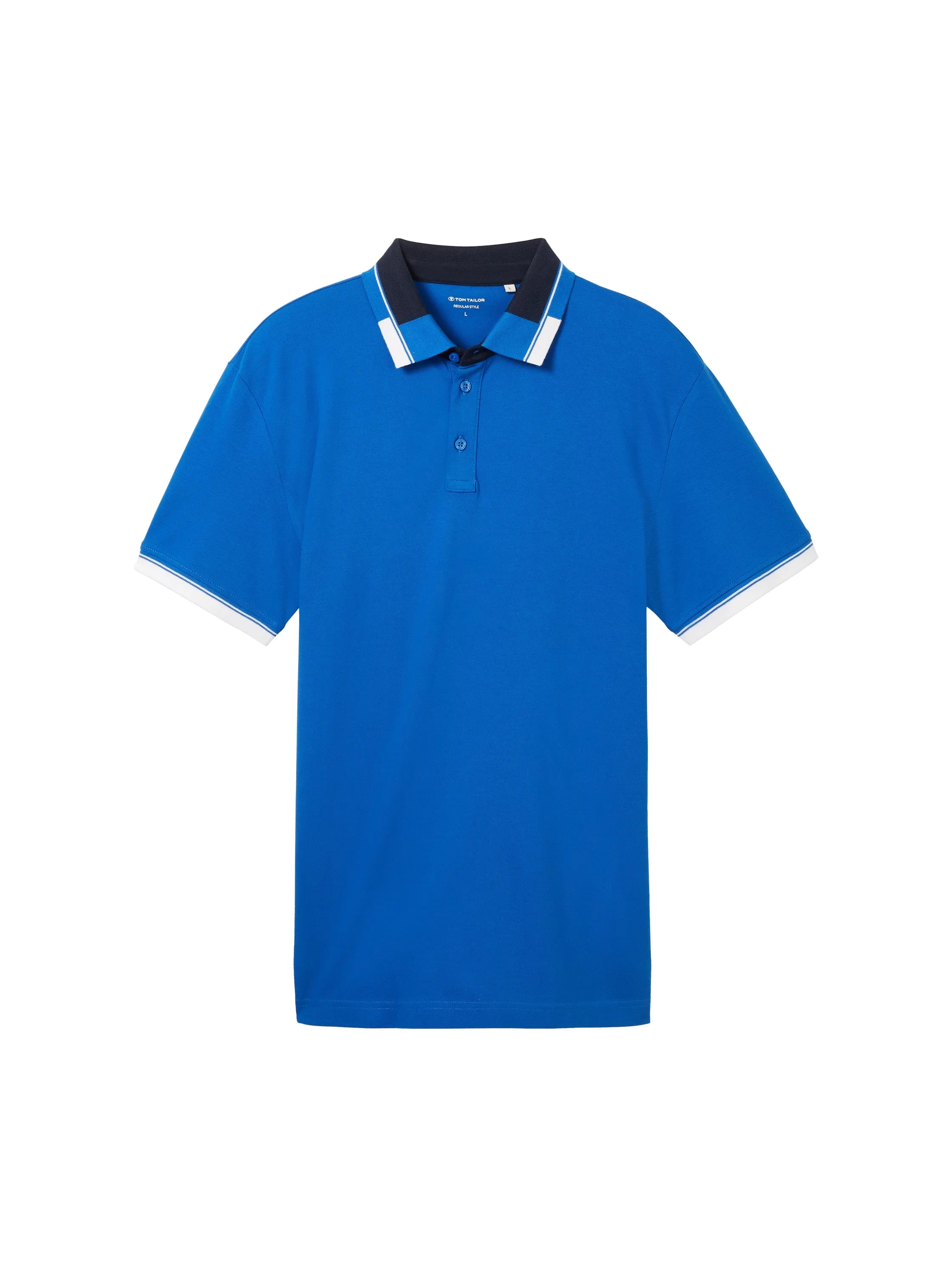Tom Tailor Sure Blue Men Regular Fit Short-Sleeved Polo Shirt SKU: 1040837_12393 Image 07
