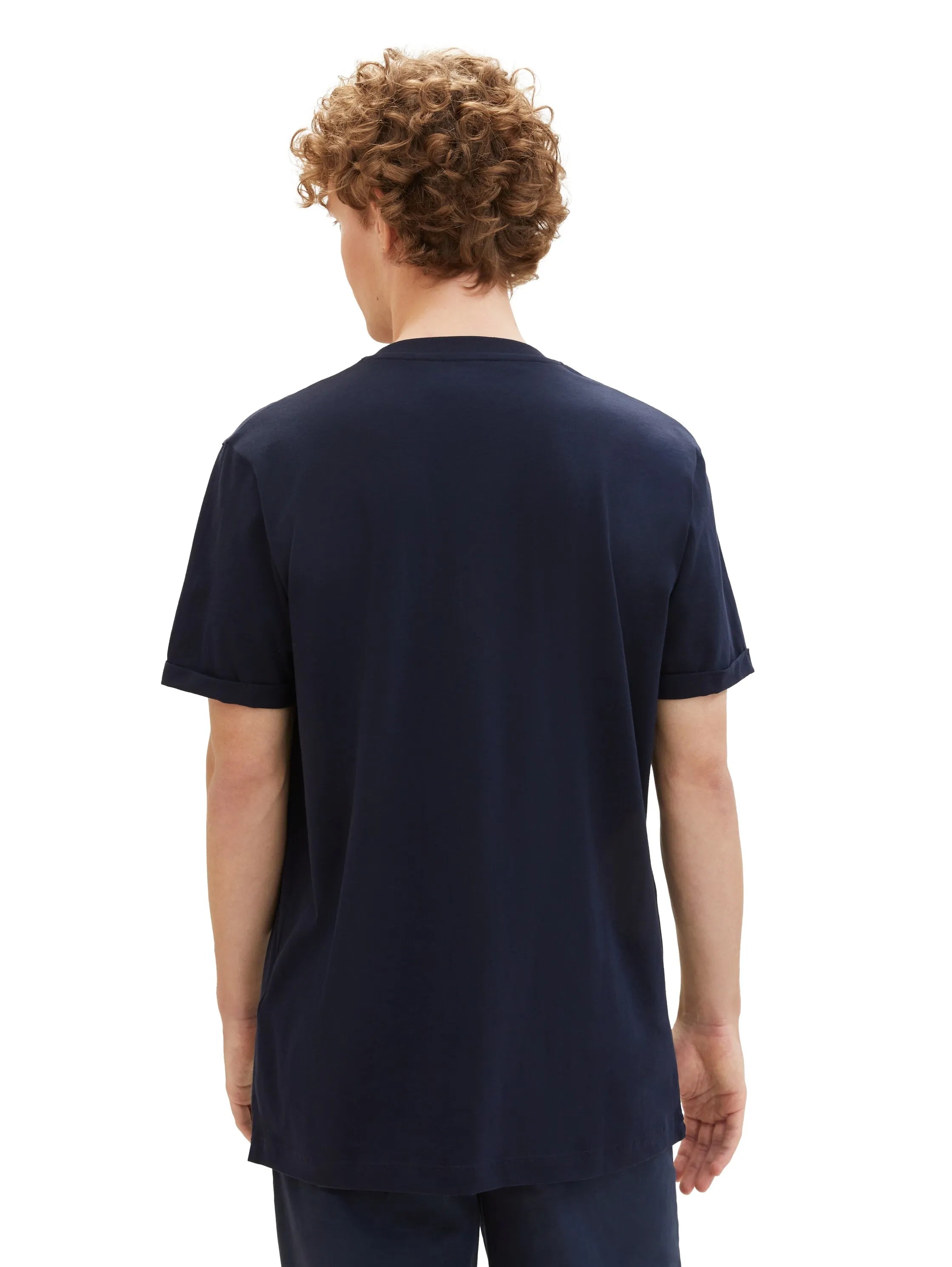 Denim Tom Tailor Sky Captain Blue Men Basic T-Shirt SKU: 1040877_10668 Image 03