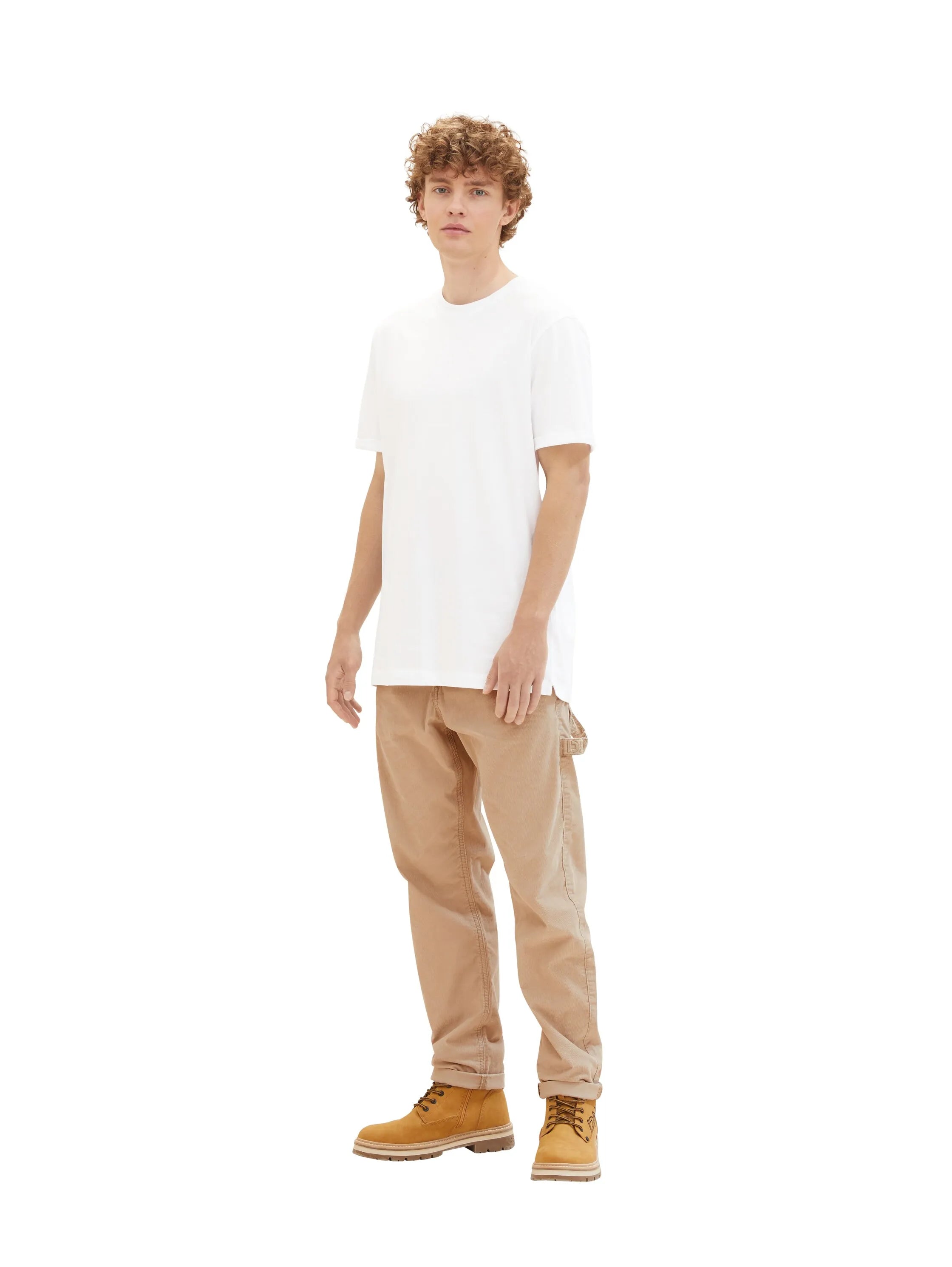 Denim Tom Tailor White Men Basic T-Shirt SKU: 1040877_20000 Image 02