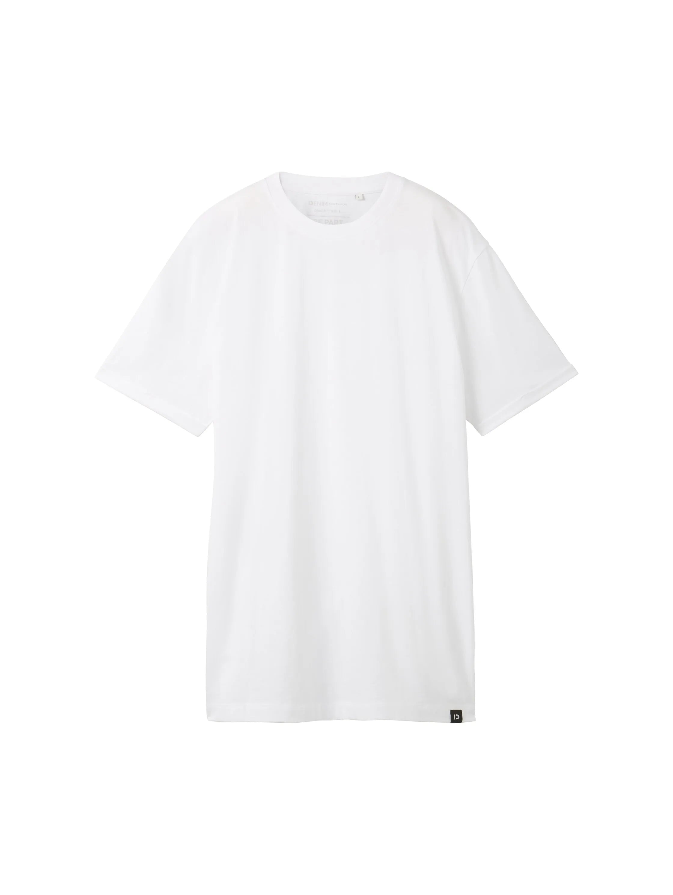 Denim Tom Tailor White Men Basic T-Shirt SKU: 1040877_20000 Image 07