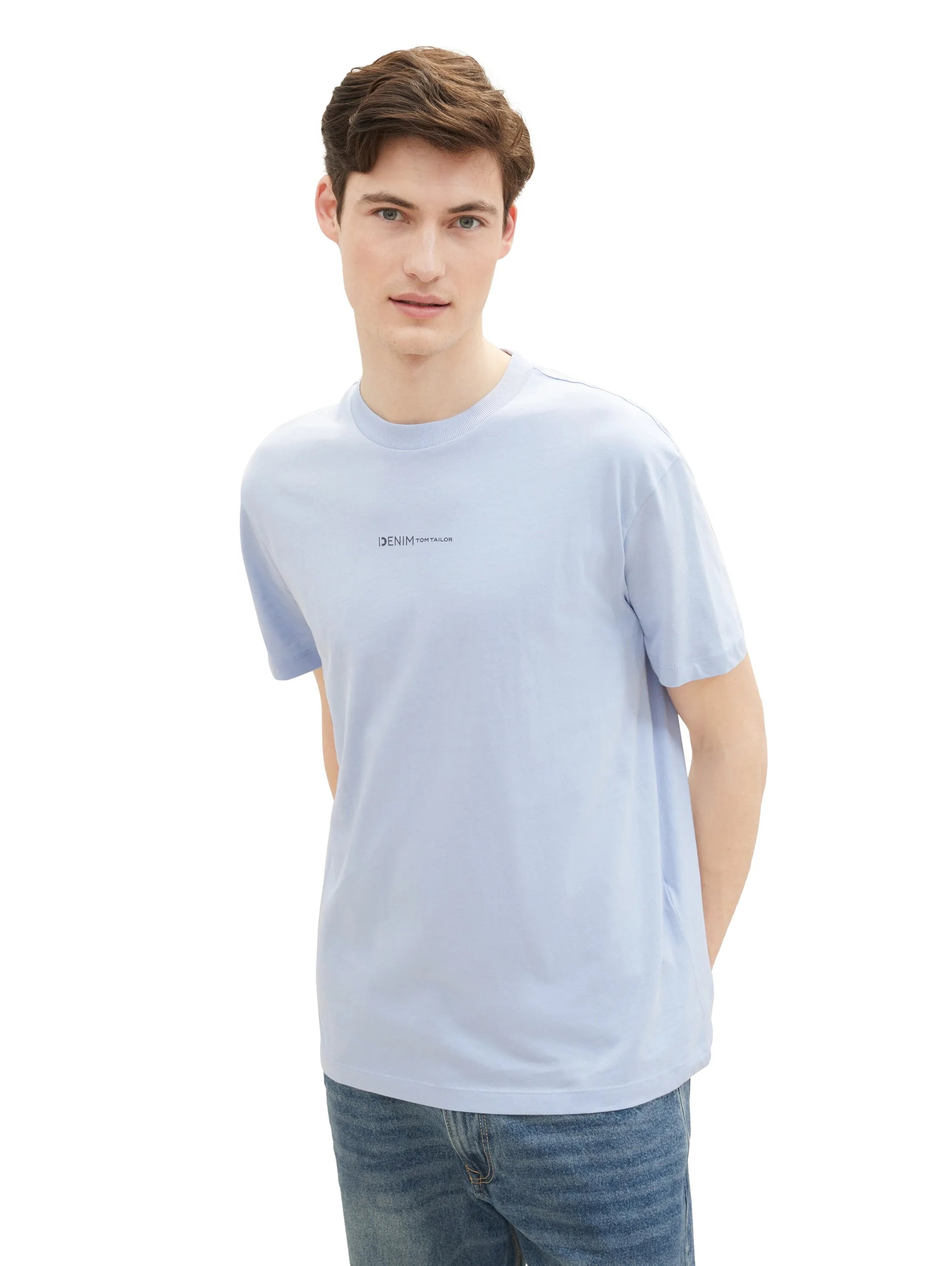 Denim Tom Tailor Brunnera Blue Men Organic Cotton T-Shirt SKU: 1040880_11486 Image 04