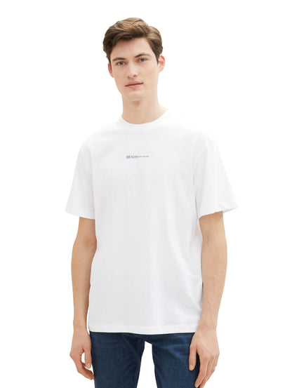 Denim Tom Tailor White Men Organic Cotton T-Shirt SKU: 1040880_20000 Image 05