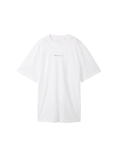 Denim Tom Tailor White Men Organic Cotton T-Shirt SKU: 1040880_20000 Image 07