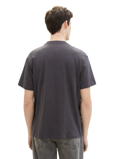 Denim Tom Tailor Coal Grey Men Organic Cotton T-Shirt SKU: 1040880_29476 Image 03