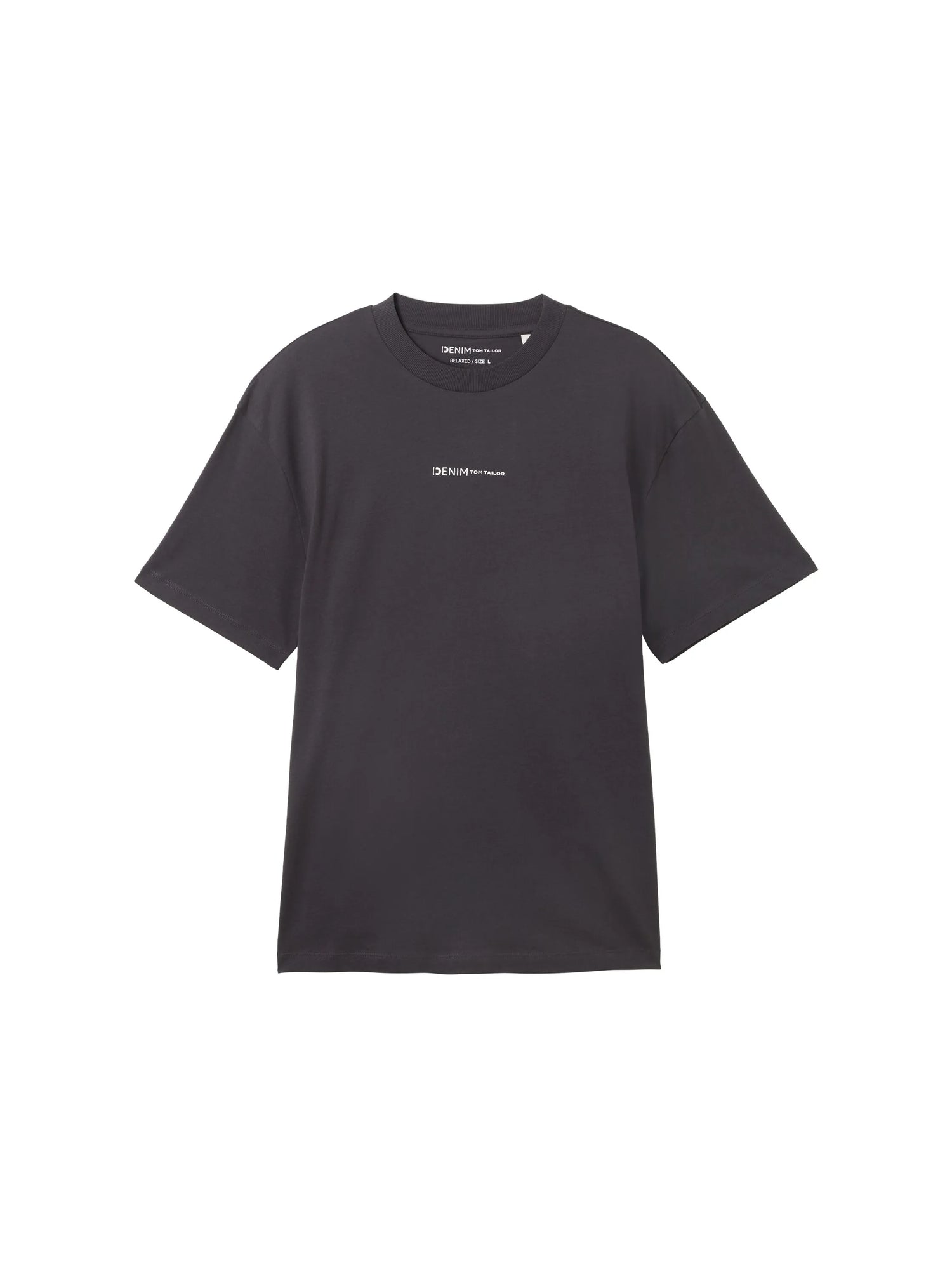 Denim Tom Tailor Coal Grey Men Organic Cotton T-Shirt SKU: 1040880_29476 Image 07