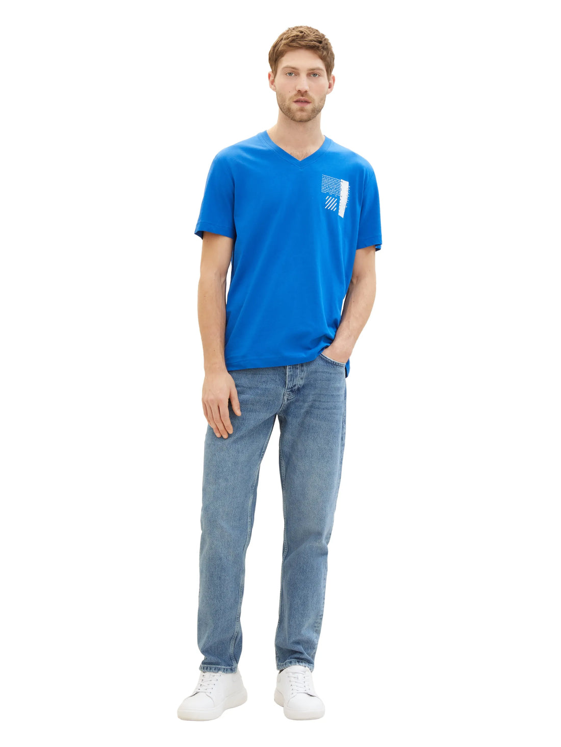 Tom Tailor Sure Blue Men Organic Cotton T-Shirt SKU: 1040895_12393 Image 02