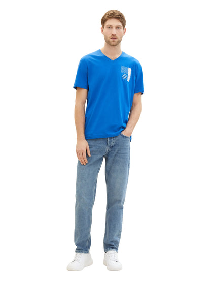 Tom Tailor Sure Blue Men Organic Cotton T-Shirt SKU: 1040895_12393 Image 02