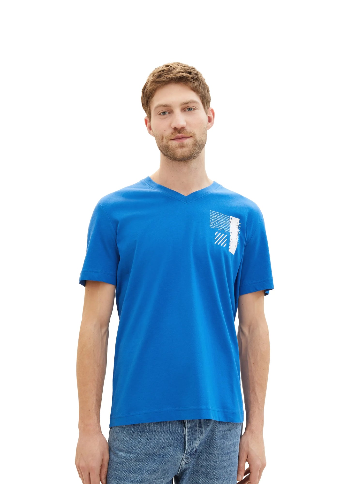 Tom Tailor Sure Blue Men Organic Cotton T-Shirt SKU: 1040895_12393 Image 05