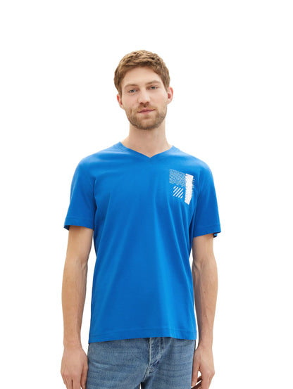 Tom Tailor Sure Blue Men Organic Cotton T-Shirt SKU: 1040895_12393 Image 06