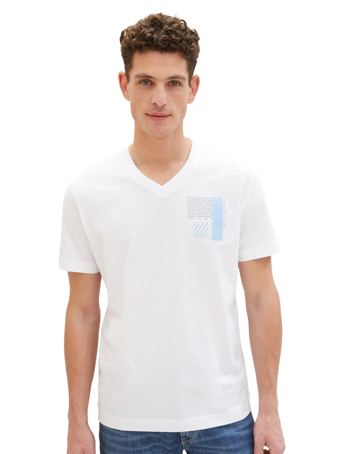 Tom Tailor White Men Organic Cotton T-Shirt SKU: 1040895_20000 Image 01