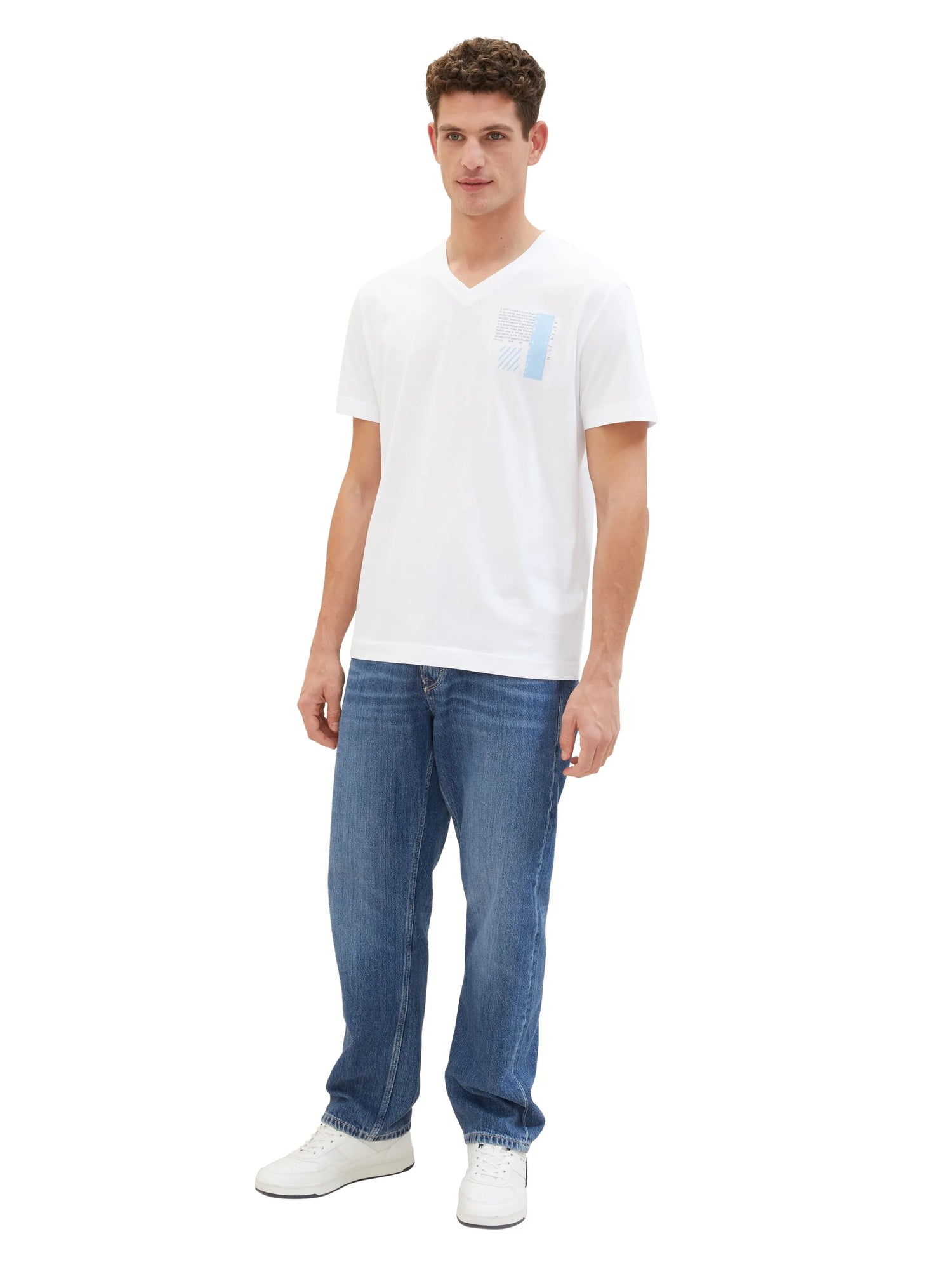 Tom Tailor White Men Organic Cotton T-Shirt SKU: 1040895_20000 Image 02