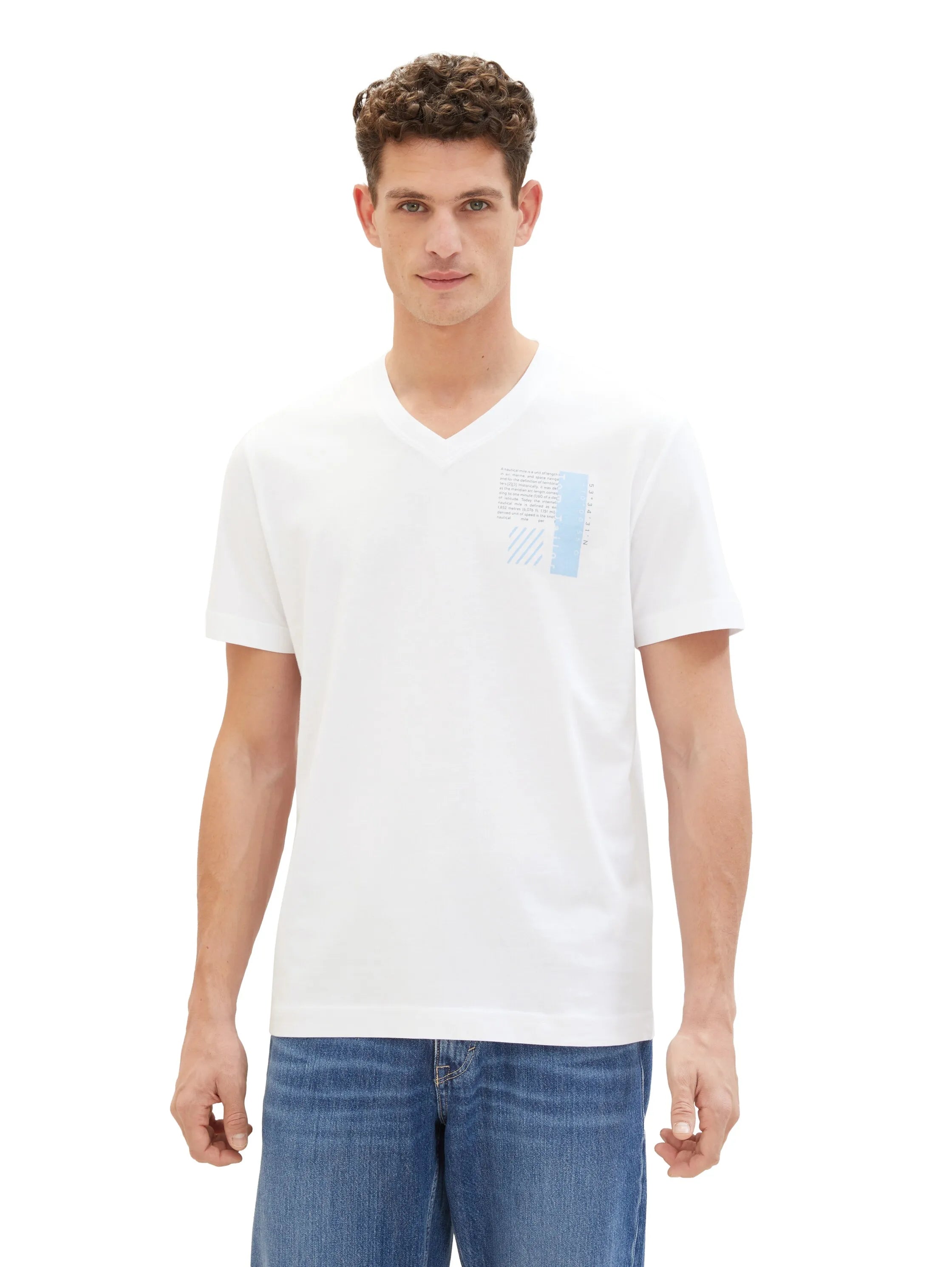 Tom Tailor White Men Organic Cotton T-Shirt SKU: 1040895_20000 Image 05