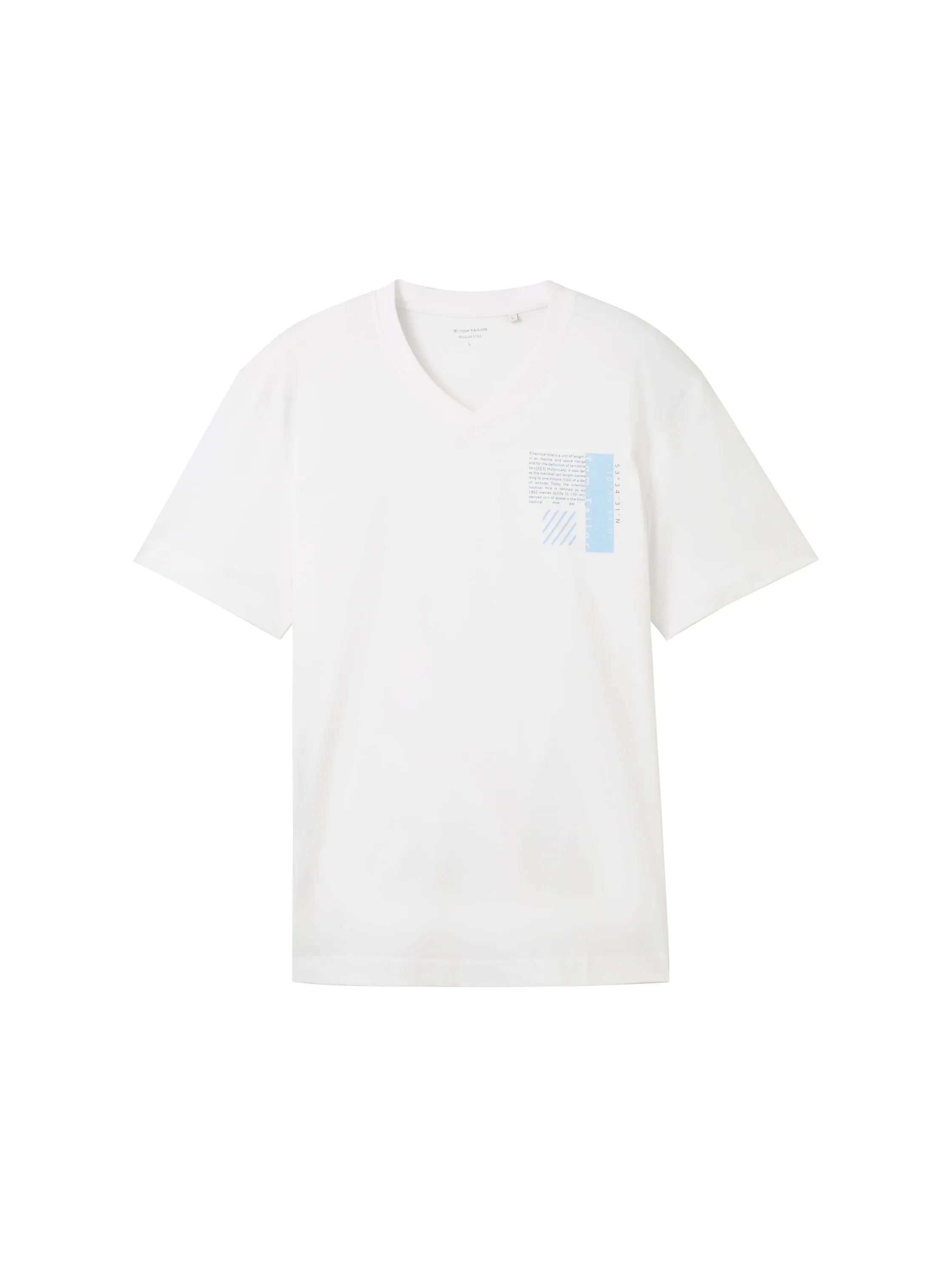 Tom Tailor White Men Organic Cotton T-Shirt SKU: 1040895_20000 Image 07
