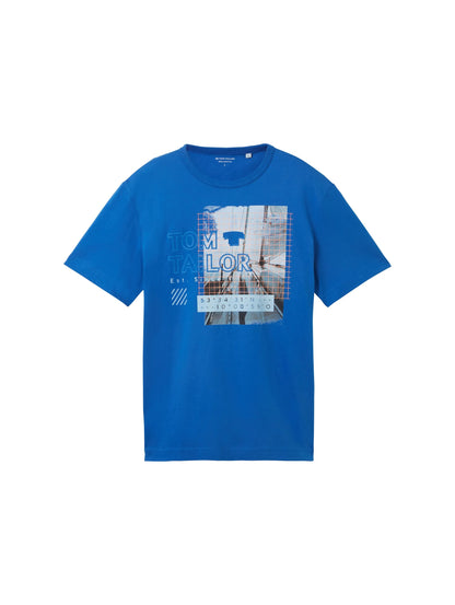 Tom Tailor Sure Blue Men Regular Fit Short-Sleeved T-Shirt SKU: 1040896_12393 Image 07