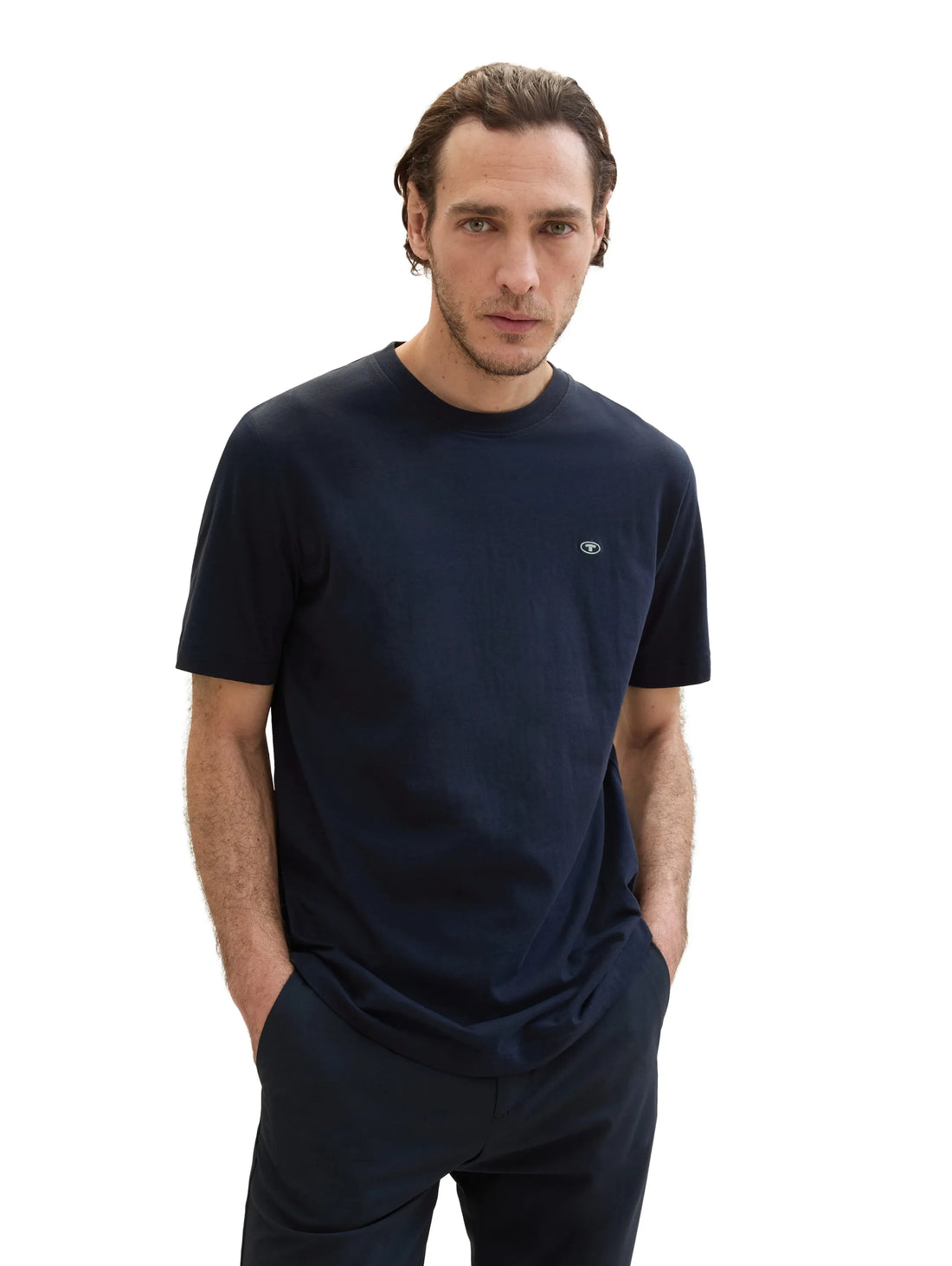 Tom Tailor Sky Captain Blue Men Basic T-Shirt SKU: 1040902_10668 Image 01
