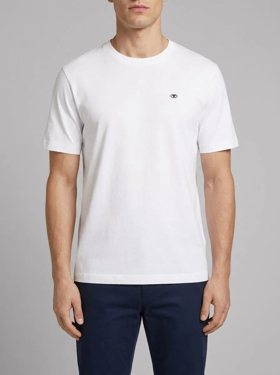 Tom Tailor White Men Basic T-Shirt SKU: 1040902_20000 Image 00