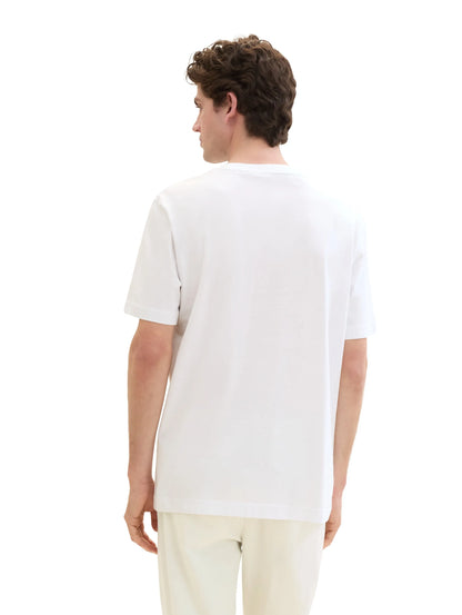 Tom Tailor White Men Basic T-Shirt SKU: 1040902_20000 Image 03
