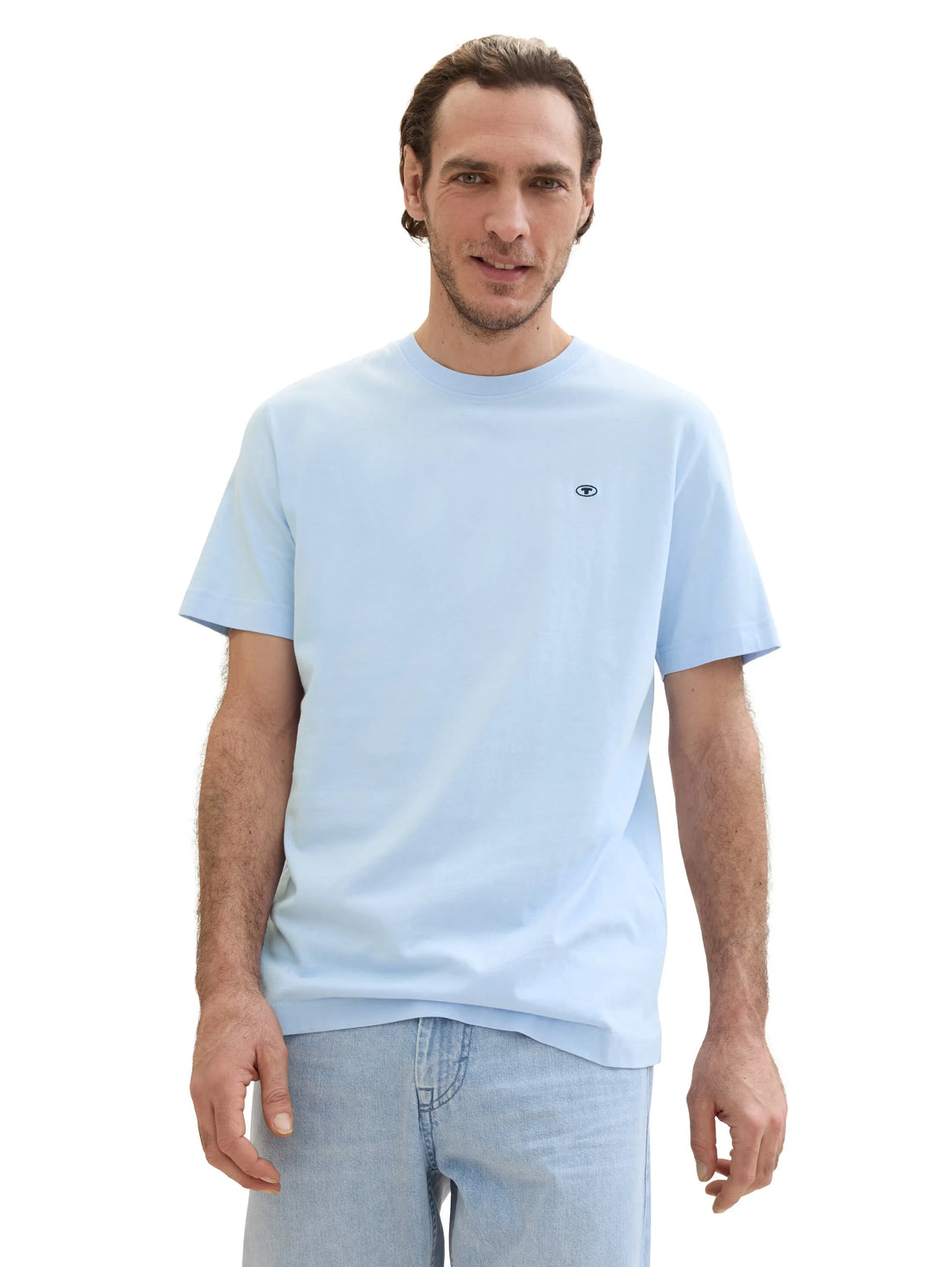 Tom Tailor Windsurf Blue Men Basic T-Shirt SKU: 1040902_35271 Image 01