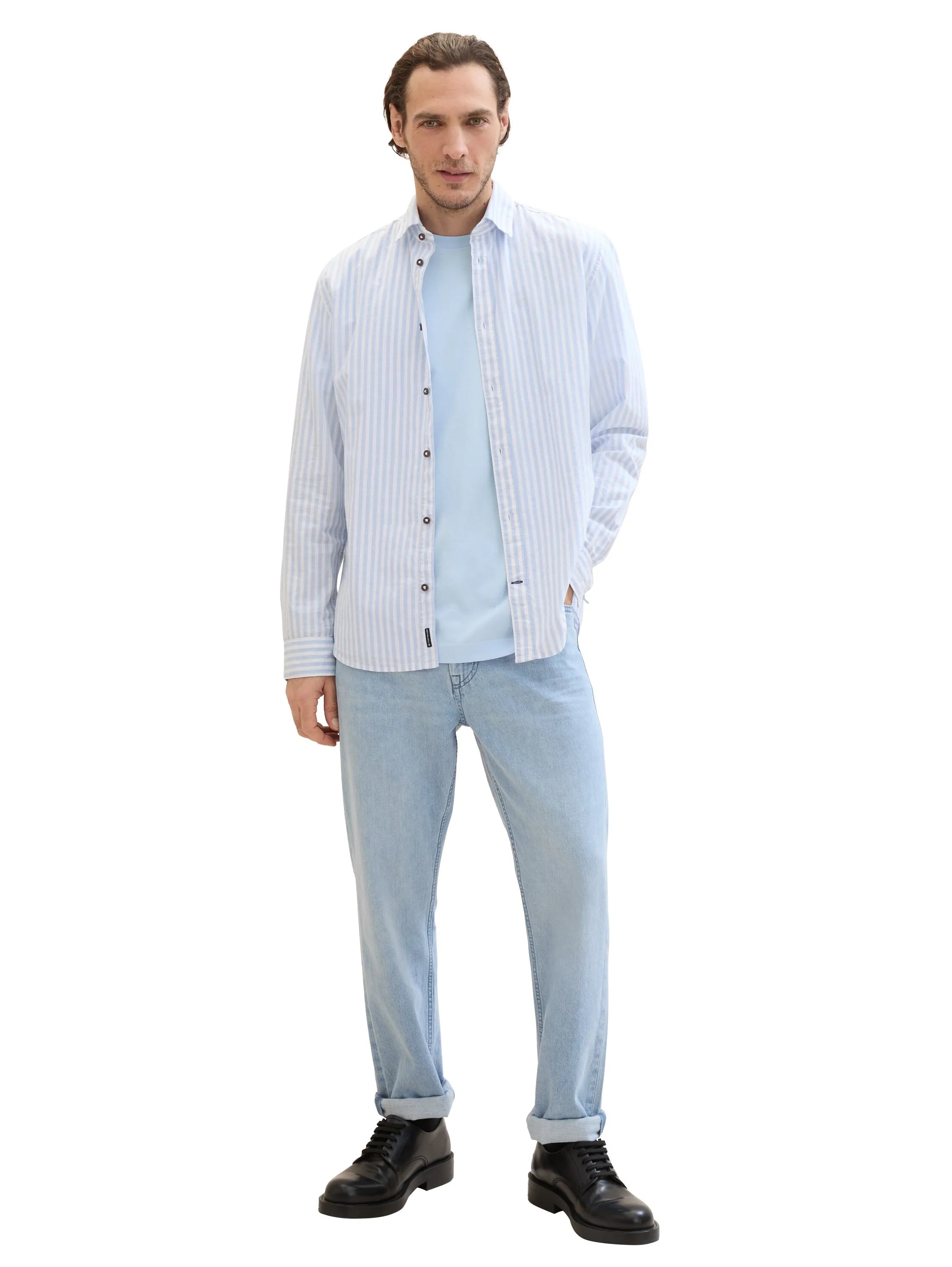 Tom Tailor Windsurf Blue Men Basic T-Shirt SKU: 1040902_35271 Image 02