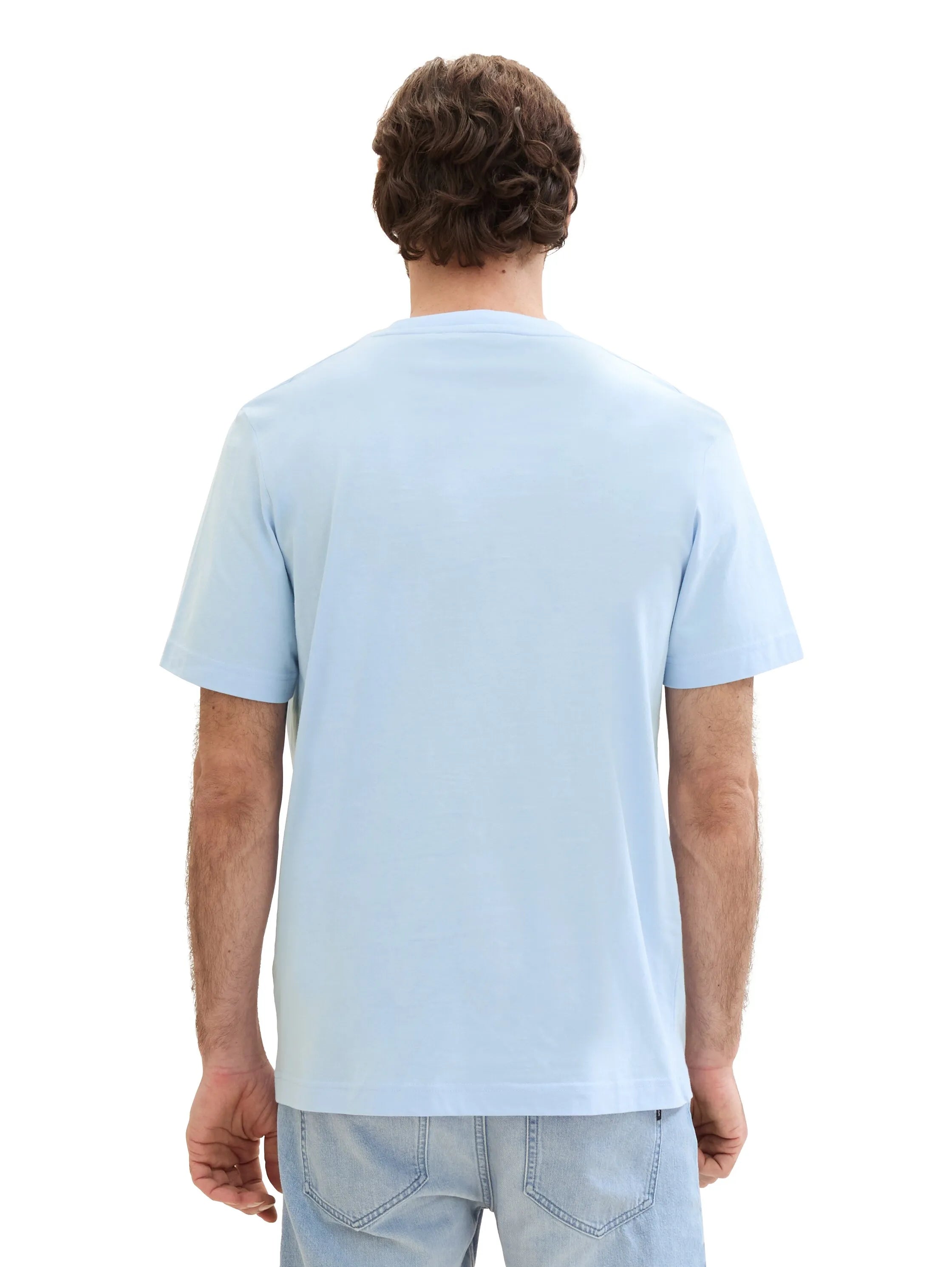 Tom Tailor Windsurf Blue Men Basic T-Shirt SKU: 1040902_35271 Image 03