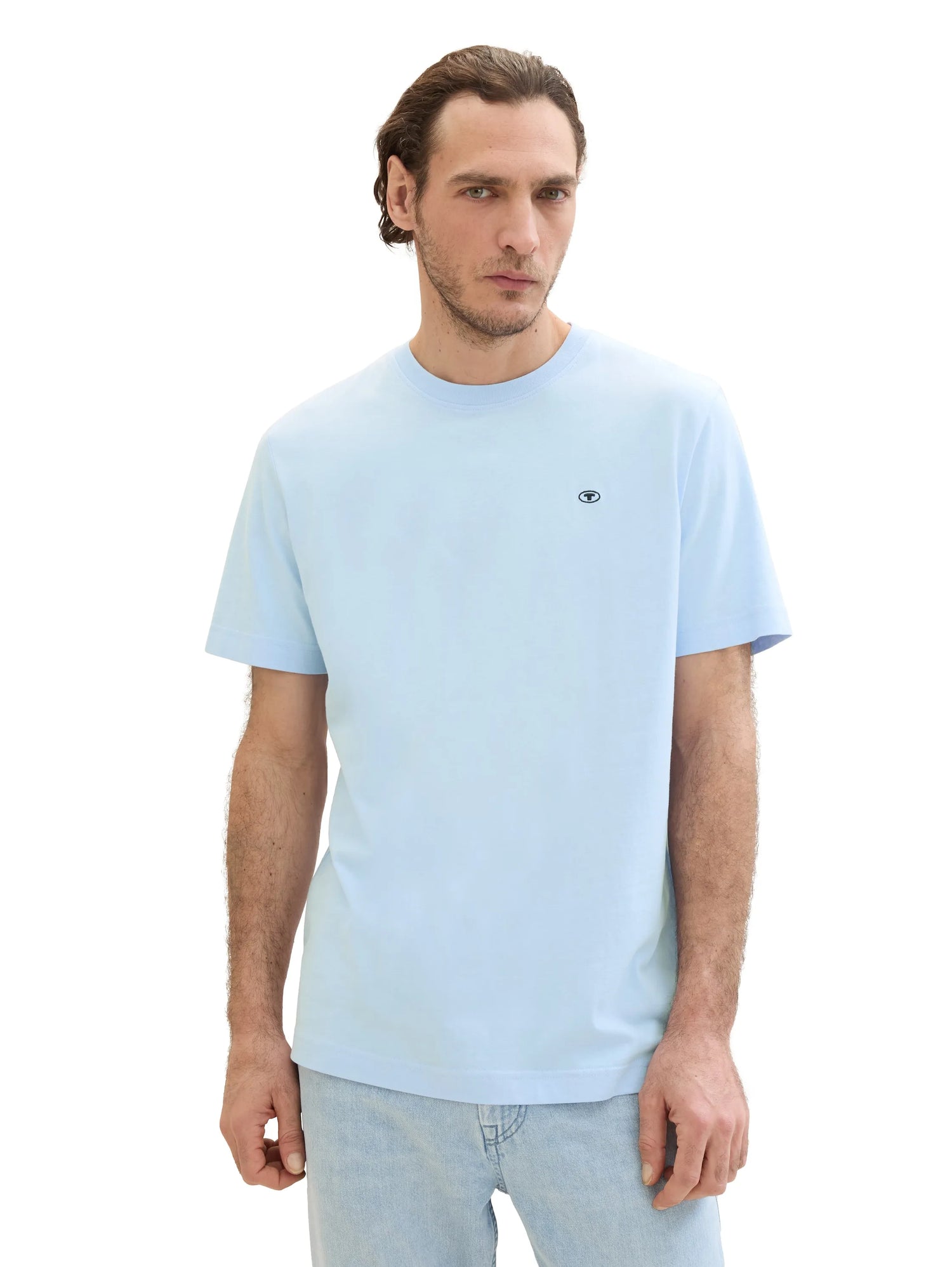 Tom Tailor Windsurf Blue Men Basic T-Shirt SKU: 1040902_35271 Image 04