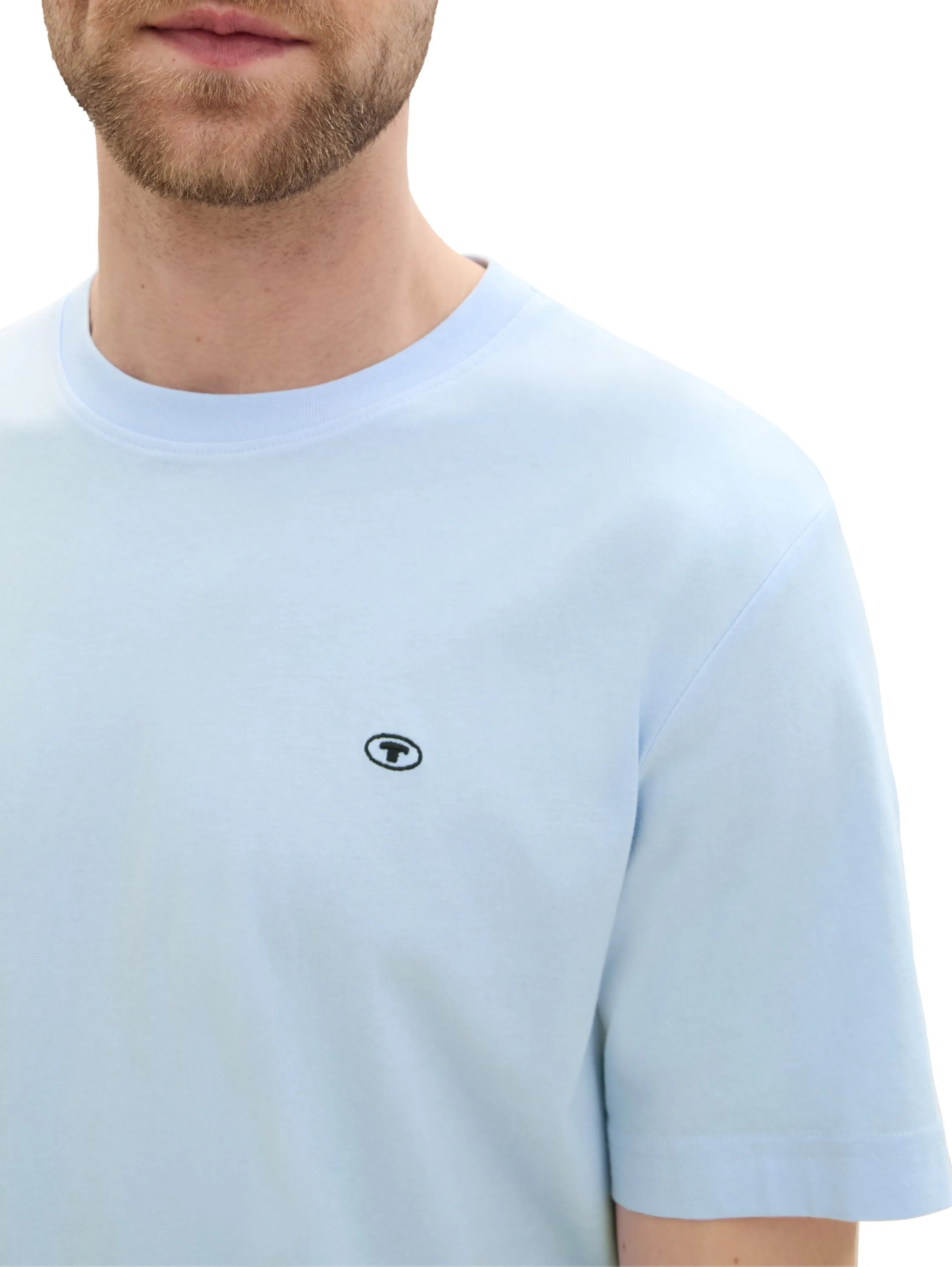 Tom Tailor Windsurf Blue Men Basic T-Shirt SKU: 1040902_35271 Image 06