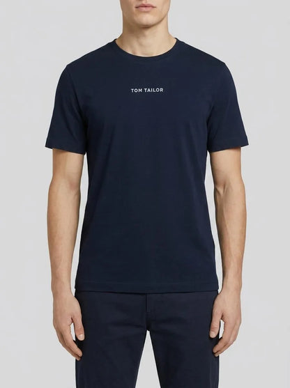 Tom Tailor Sky Captain Blue Men Regular Fit Short-Sleeved T-Shirt SKU: 1040906_10668 Image 00