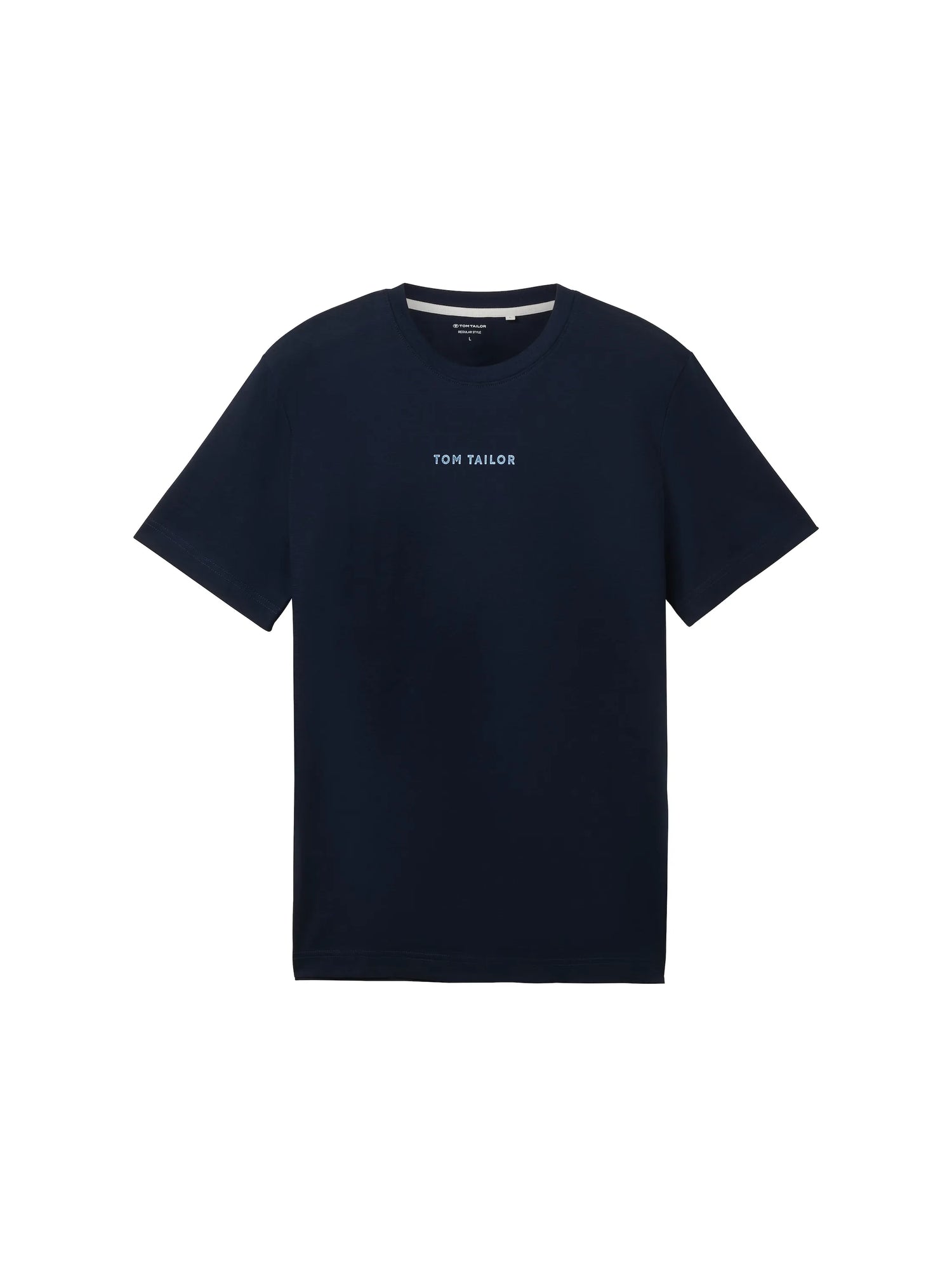 Tom Tailor Sky Captain Blue Men Regular Fit Short-Sleeved T-Shirt SKU: 1040906_10668 Image 07