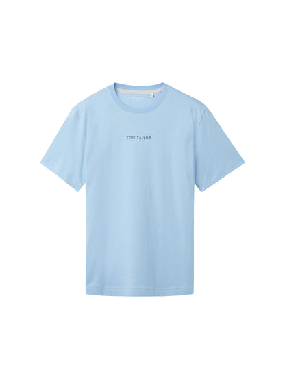 Tom Tailor Washed Out Middle Blue Men Regular Fit Short-Sleeved T-Shirt SKU: 1040906_32245 Image 07
