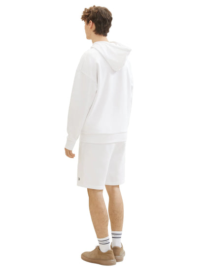 Denim Tom Tailor White Men Relaxed Sweat Shorts SKU: 1040931_20000 Image 04