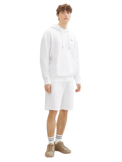 Denim Tom Tailor White Men Relaxed Sweat Shorts SKU: 1040931_20000 Image 07