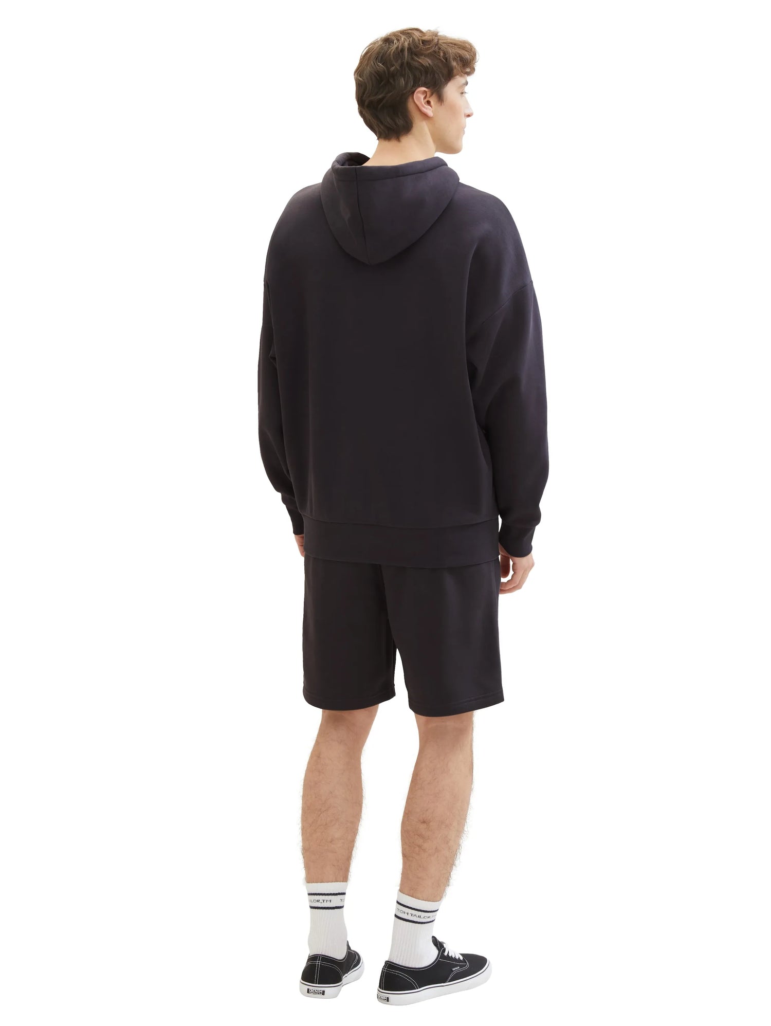 Denim Tom Tailor Coal Grey Men Relaxed Sweat Shorts SKU: 1040931_29476 Image 04