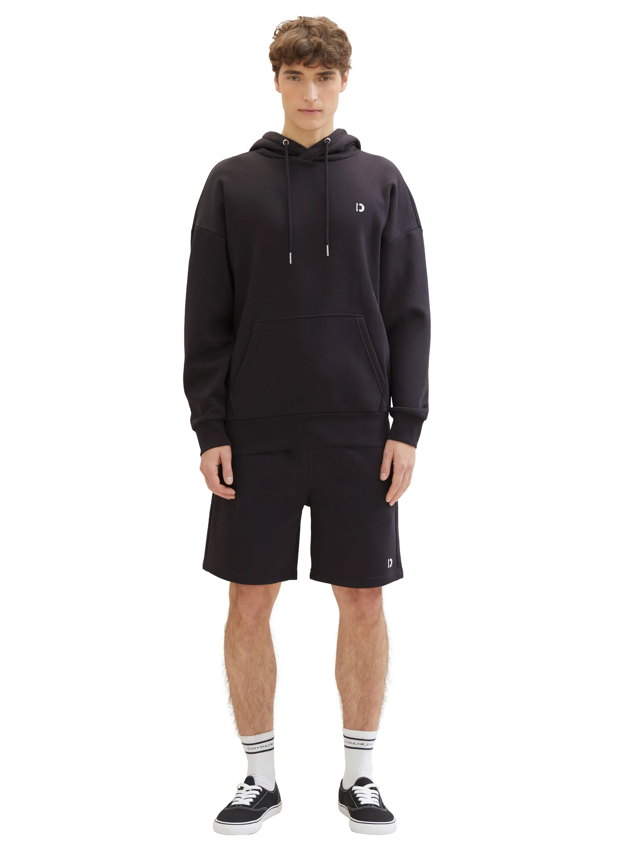 Denim Tom Tailor Coal Grey Men Relaxed Sweat Shorts SKU: 1040931_29476 Image 06