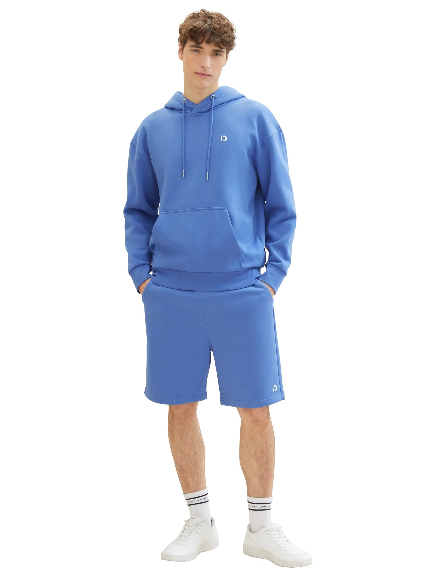 Denim Tom Tailor Blueberry Blue Men Relaxed Sweat Shorts SKU: 1040931_30104 Image 03