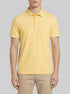 Tom Tailor Yellow White Two Tone Men Polo Shirt with a PiquŽ Texture SKU: 1040937_35089 Image 00
