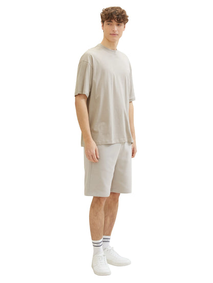 Denim Tom Tailor Light Dove Grey Men Oversized T-Shirt SKU: 1041181_11754 Image 02