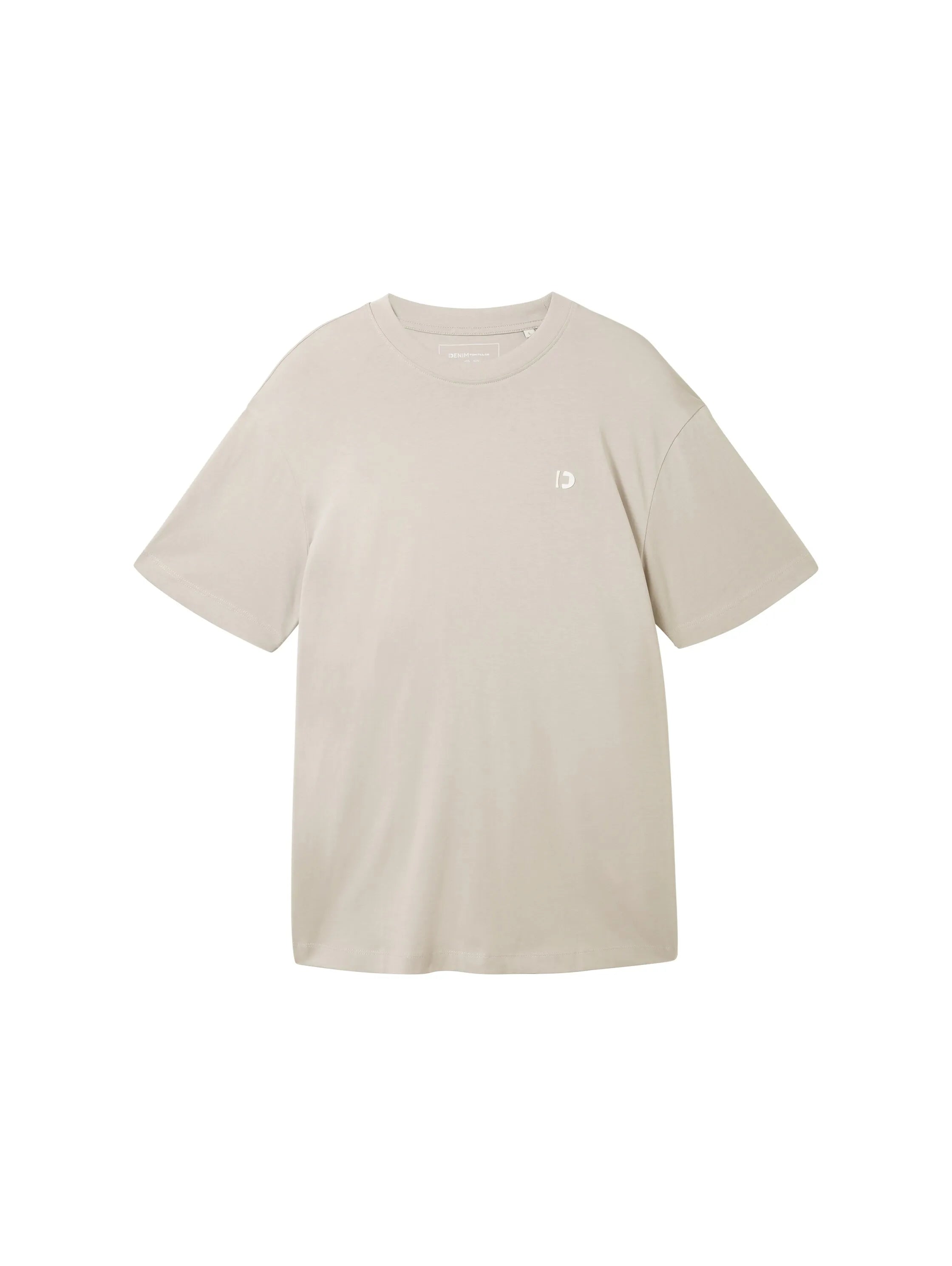 Denim Tom Tailor Light Dove Grey Men Oversized T-Shirt SKU: 1041181_11754 Image 07