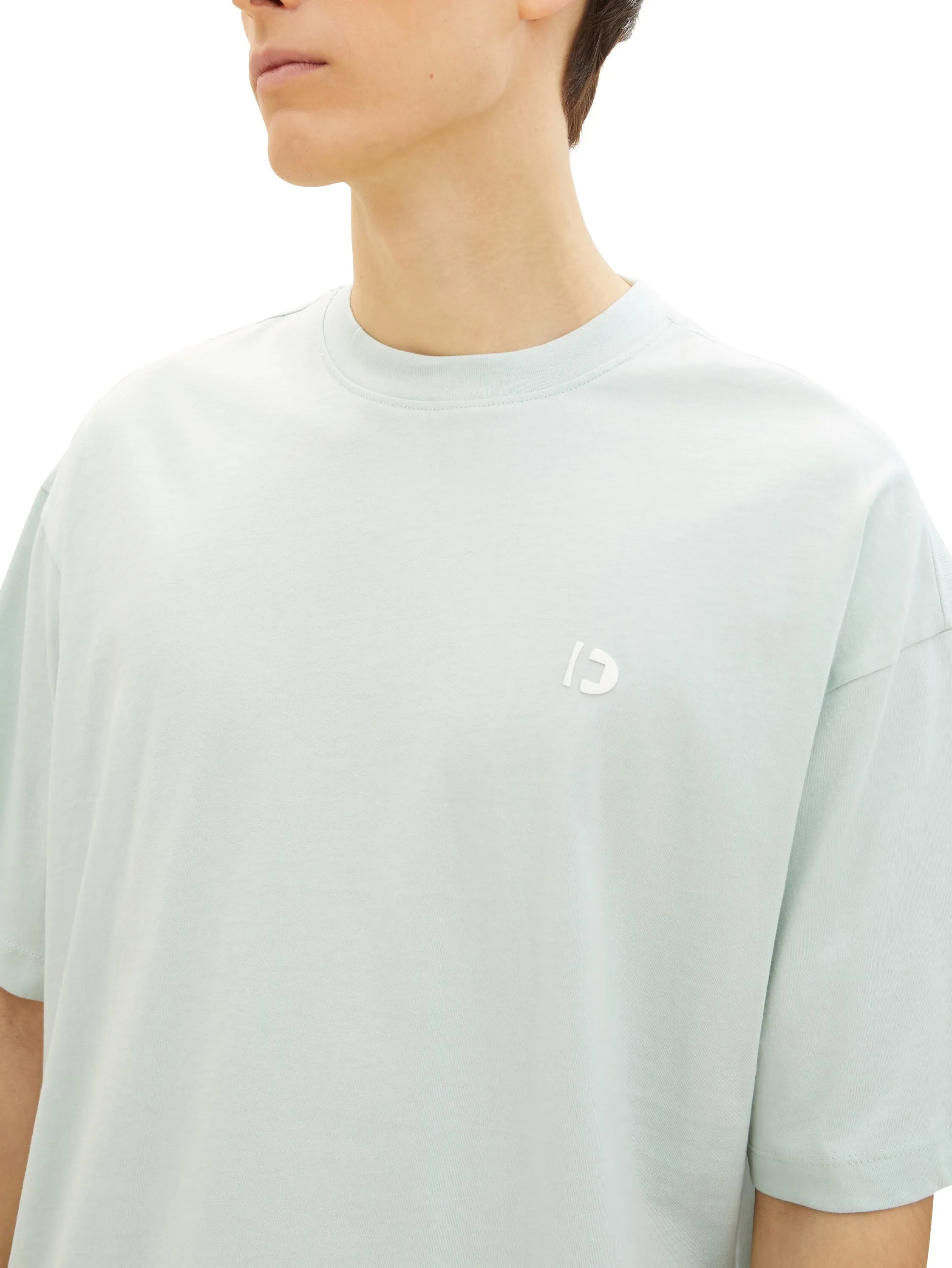 Denim Tom Tailor Sea Foam Men Oversized T-Shirt SKU: 1041181_17549 Image 04