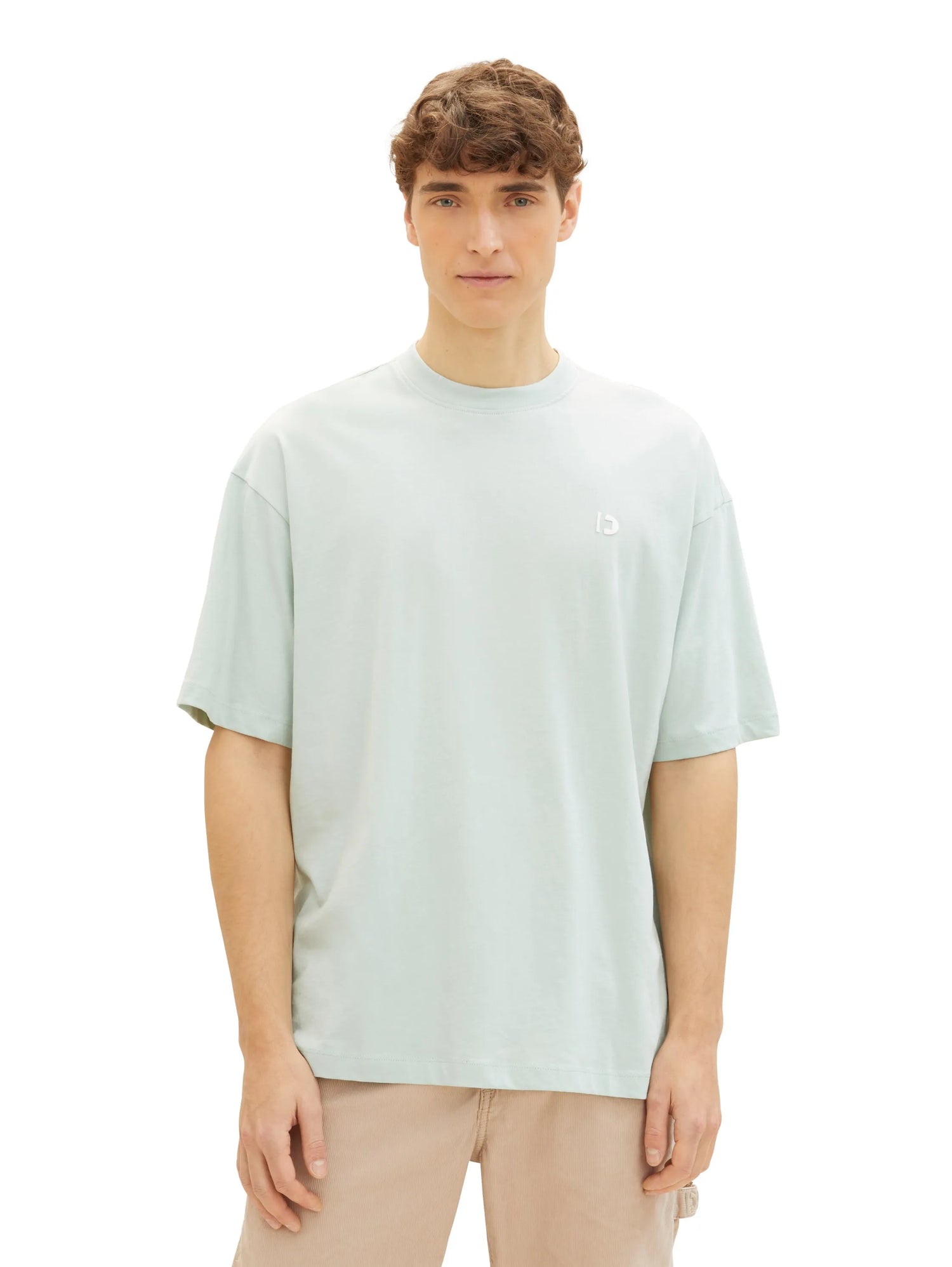 Denim Tom Tailor Sea Foam Men Oversized T-Shirt SKU: 1041181_17549 Image 05