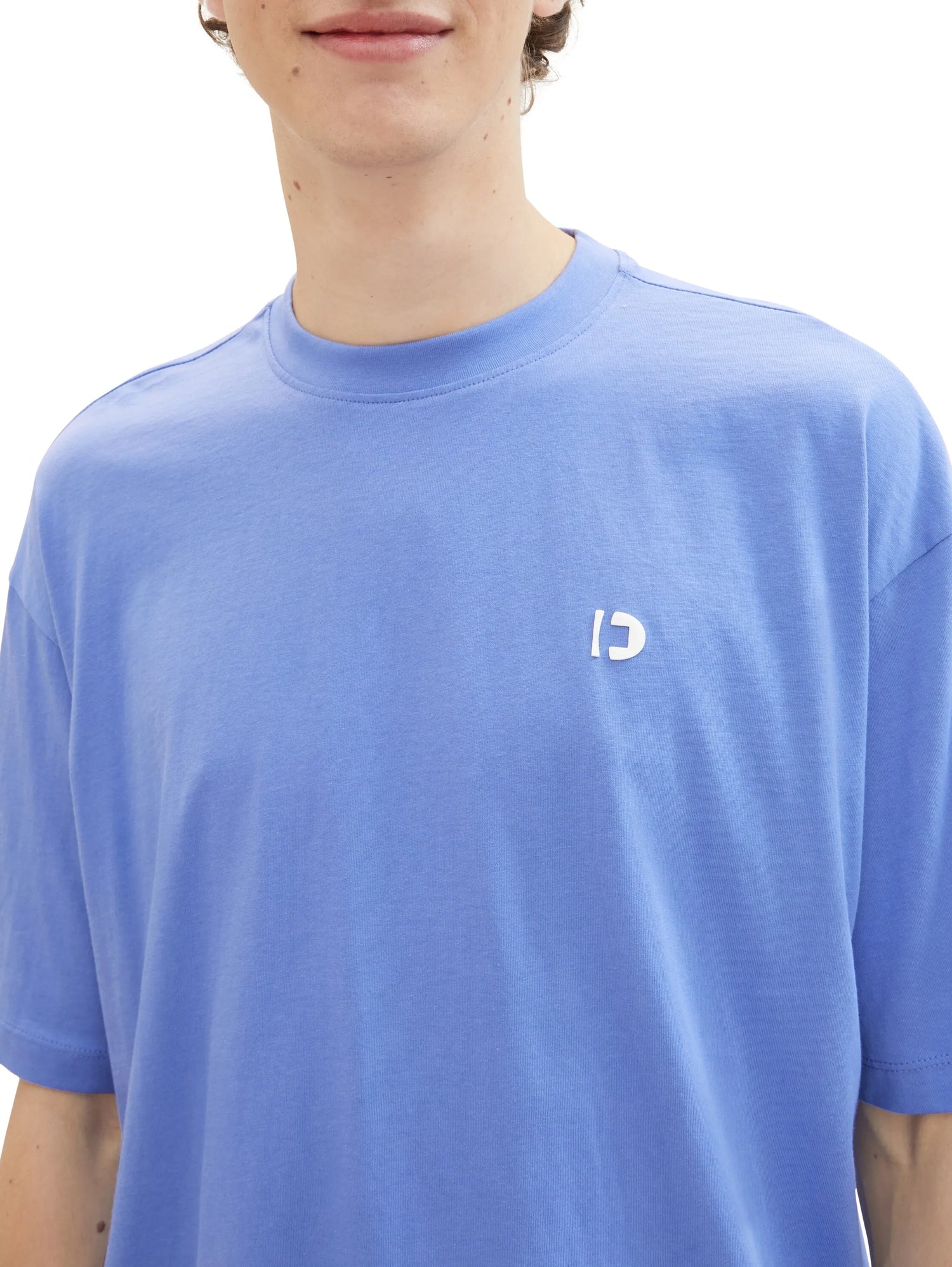 Denim Tom Tailor Blueberry Blue Men Oversized T-Shirt SKU: 1041181_30104 Image 04