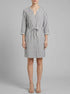 Tom Tailor Offwhite Navy Vertical Stripe Women Striped Dress SKU: 1041204_26940 Image 00