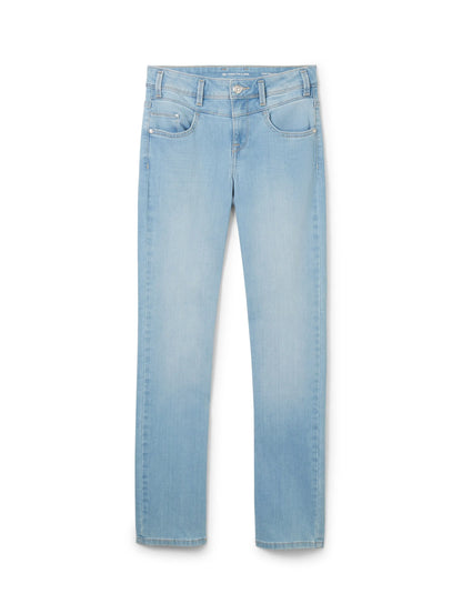 Tom Tailor Light Stone Wash Denim Women Ttalexa Straight Jeans with Recycled Polyester SKU: 1041209_10280 Image 08