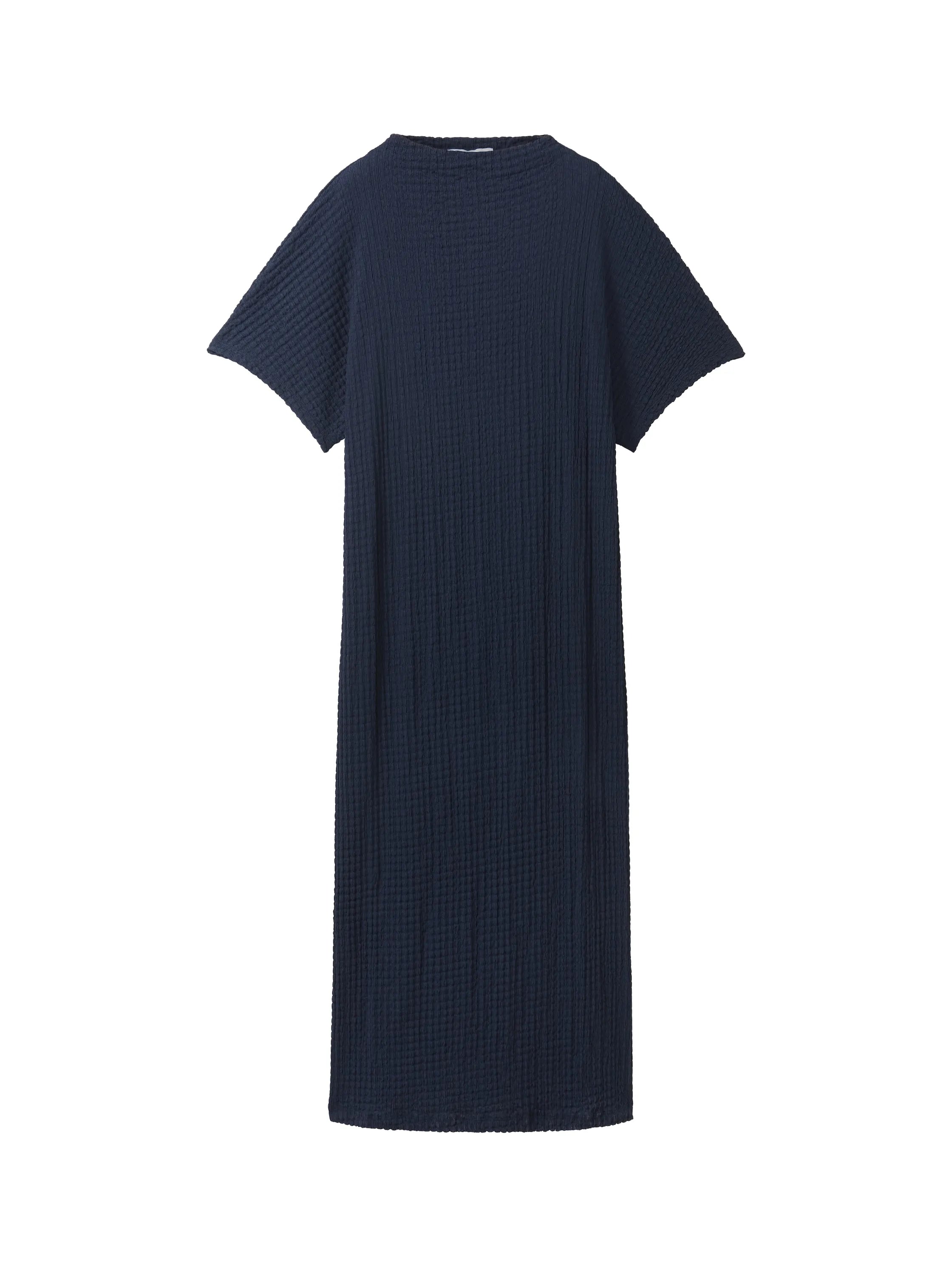 Denim Tom Tailor Sky Captain Blue Women Midi Dress with Texture SKU: 1041227_10668 Image 07