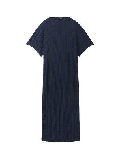 Denim Tom Tailor Sky Captain Blue Women Midi Dress with Texture SKU: 1041227_10668 Image 07