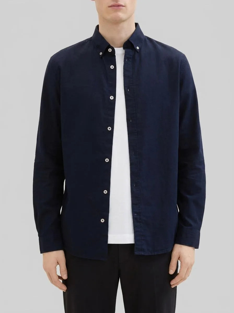 Tom Tailor Sky Captain Blue Men Regular Fit Long-Sleeved Dress Shirt SKU: 1041273_10668 Image 00