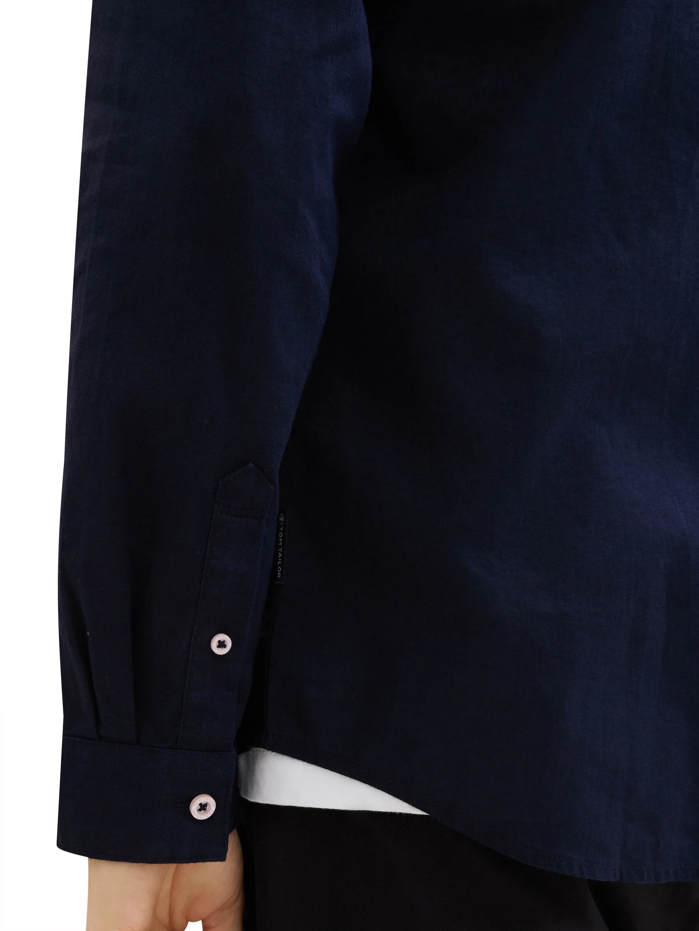 Tom Tailor Sky Captain Blue Men Regular Fit Long-Sleeved Dress Shirt SKU: 1041273_10668 Image 04