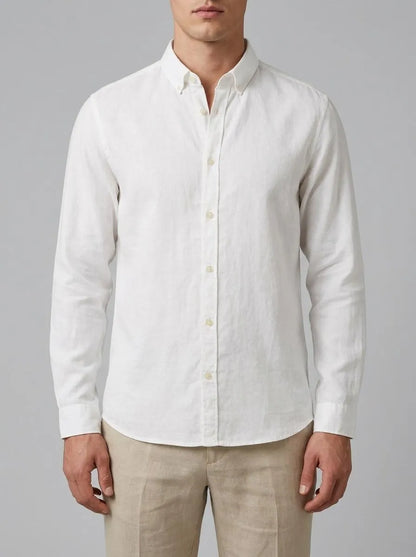 Tom Tailor White Men Regular Fit Long-Sleeved Dress Shirt SKU: 1041273_20000 Image 00