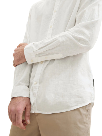 Tom Tailor White Men Regular Fit Long-Sleeved Dress Shirt SKU: 1041273_20000 Image 05