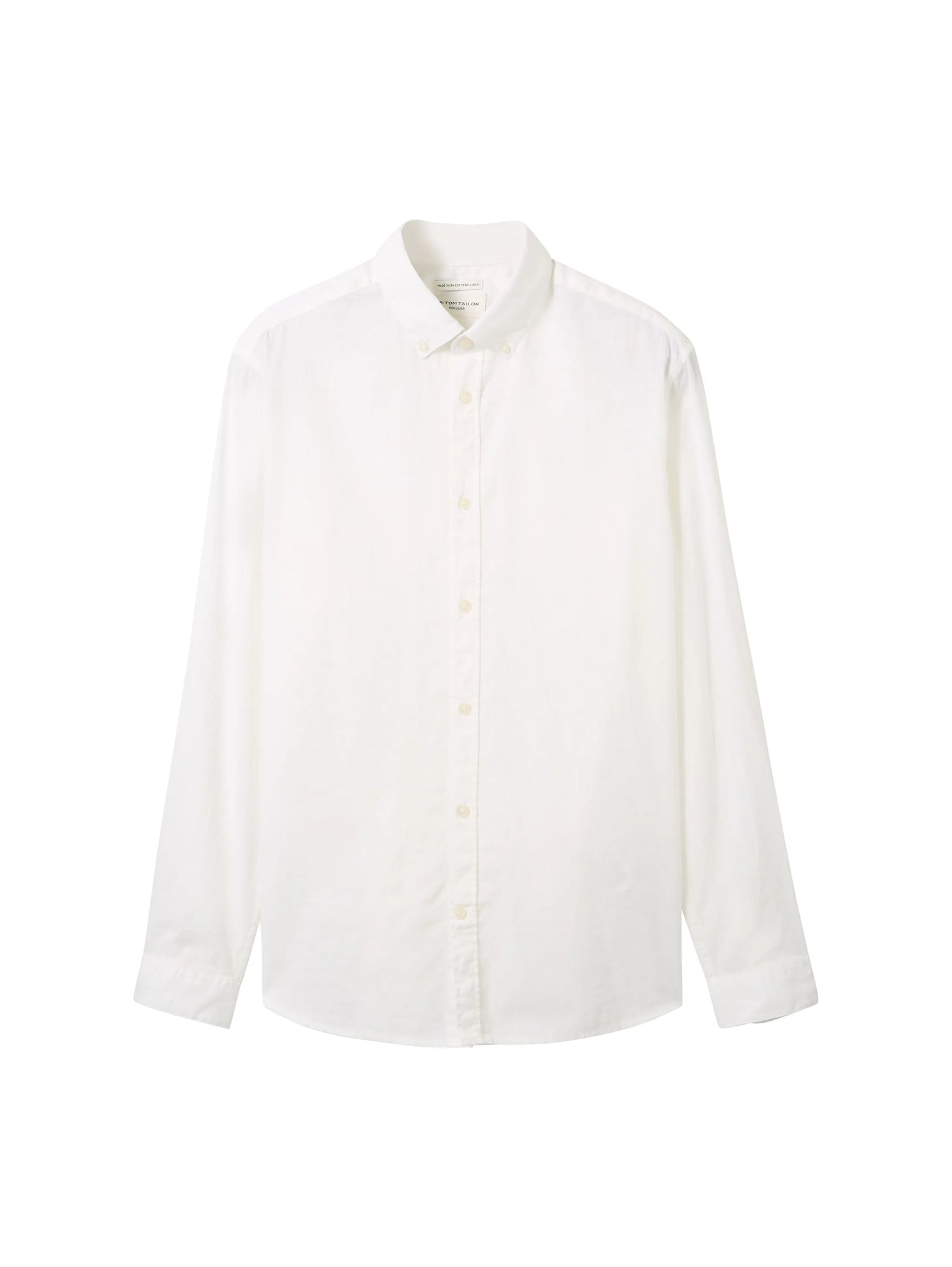 Tom Tailor White Men Regular Fit Long-Sleeved Dress Shirt SKU: 1041273_20000 Image 07