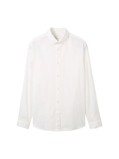 Tom Tailor White Men Regular Fit Long-Sleeved Dress Shirt SKU: 1041273_20000 Image 07